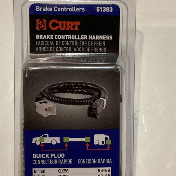 CURT 51383 Brake Controller Harness for Select Nissan, Infiniti Quick Plug - Picture 1 of 6